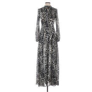 Michael Kors Python Print Sheer Flowy Dress Size Small